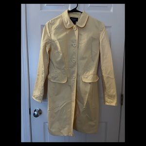 Nine West Pastel Yellow Lightweight Dress Coat • size XS